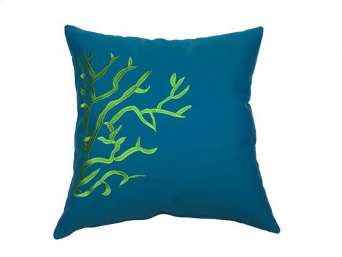 cojin corales verde turquesa